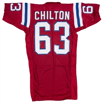 1990 Gene Chilton Team-Issued New England Patriots Home Jersey (New England Patriots COA)